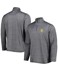 Men's Tommy Bahama Gray San Diego Padres Delray IslandZone Half-Zip Top