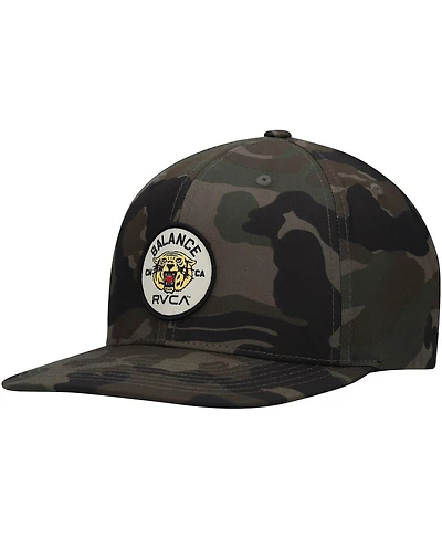 Men's Rvca Camo Squadron Snapback Hat