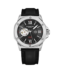 Stuhrling Edwardian 4018 Men s Automatic Skeleton Watch – 44mm Stainless Steel Case, Skeleton Dial