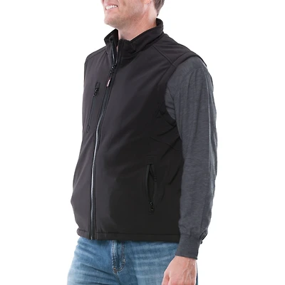 RefrigiWear Men's Insulated Softshell Vest - Warm Work Vest, Water-Repellent, Windproof, Lightweight, Durable Cold-Weather Gear
