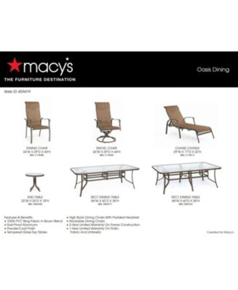 Oasis Outdoor Dining Collection Created For Macys