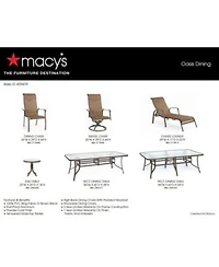 Oasis Outdoor Dining Collection Created For Macys