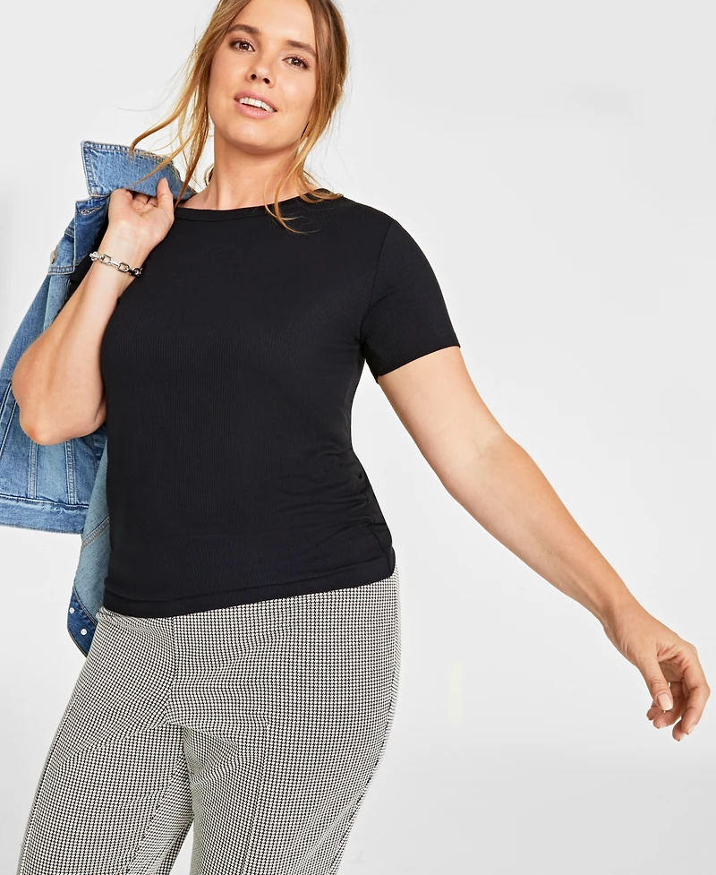 On 34th Women's Ribbed T-Shirt