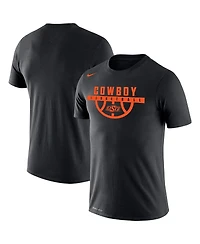 Men's Nike Black Oklahoma State Cowboys Basketball Drop Legend Performance T-shirt