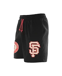 Men's New Era Black San Francisco Giants Color Pack Knit Shorts