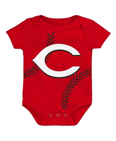 Newborn and Infant Boys and Girls Red Cincinnati Reds Running Home Bodysuit