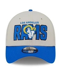 Men's New Era Stone, Royal Los Angeles Rams 2023 Nfl Draft 39THIRTY Flex Hat