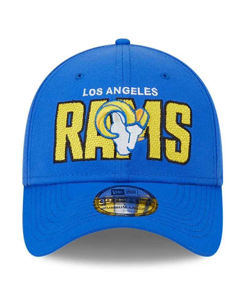 Men's New Era Royal Los Angeles Rams 2023 Nfl Draft 39THIRTY Flex Hat