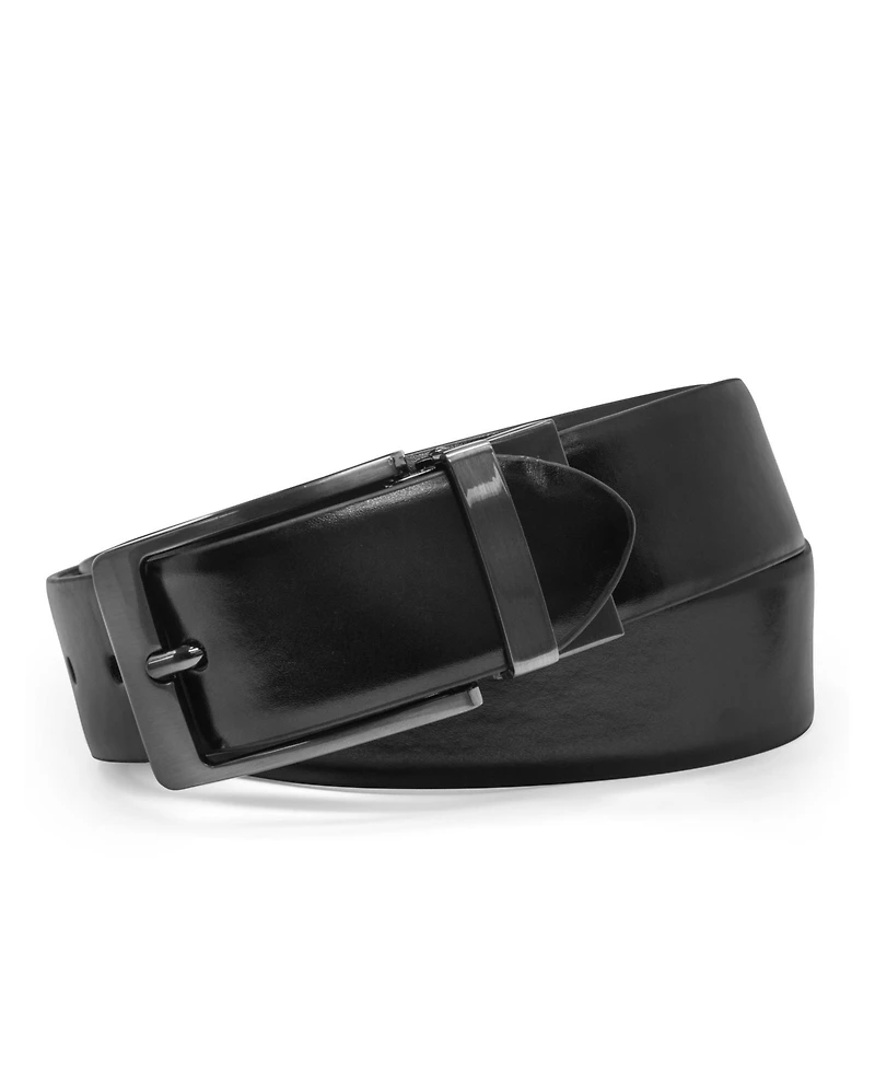 Steve Madden Men's Burnished Reversible Dress Belt