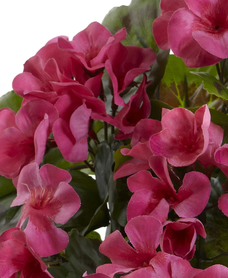 Nearly Natural 4-Pc. Geranium Uv-Resistant Indoor/Outdoor Artificial Bush Set