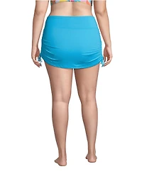 Lands' End Plus Tummy Control Adjustable Swim Skirt Bottoms