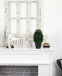 13" Boxwood Topiary Artificial Plant