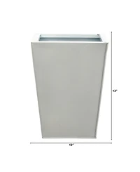 13" Classic Square Metal Planter