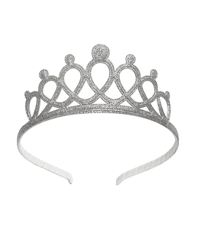 Sweet Wink Girls Silver Tiara Headband