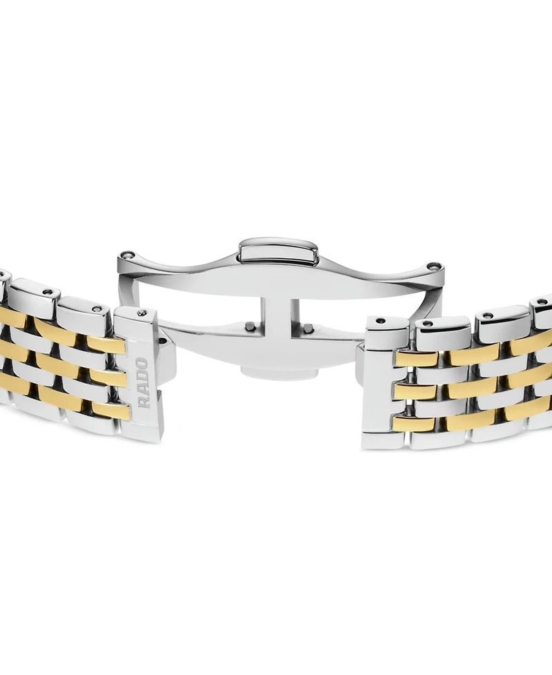 Rado Women's Swiss Florence Classic Diamond (1/20 ct. t.w.) Two-Tone Stainless Steel Bracelet Watch 30mm