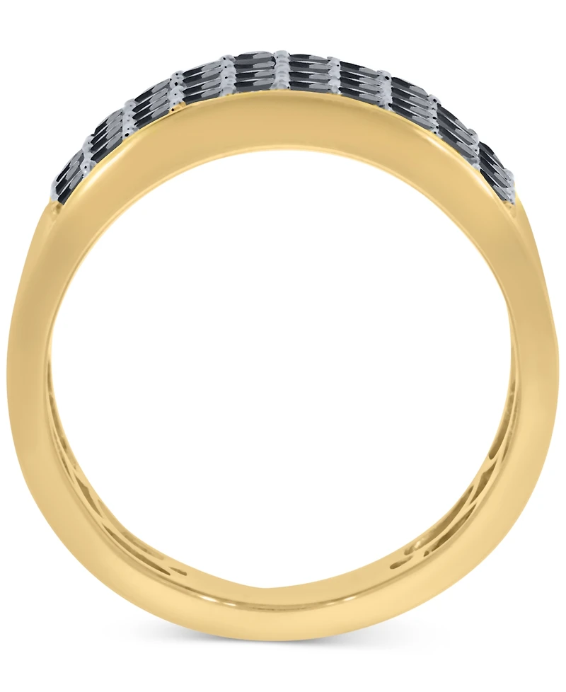 Men's Black Diamond Ring (2 ct. t.w.) in 14k Gold-Plated Sterling Silver