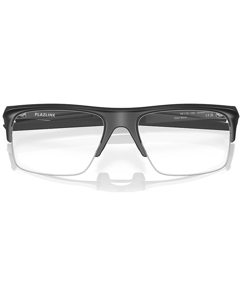 Oakley Men's Rectangle Eyeglasses, OX8061 58