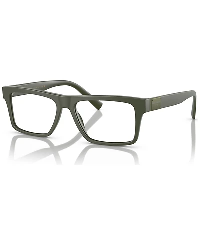 Dolce&Gabbana Men's Rectangle Eyeglasses, DG3368 52