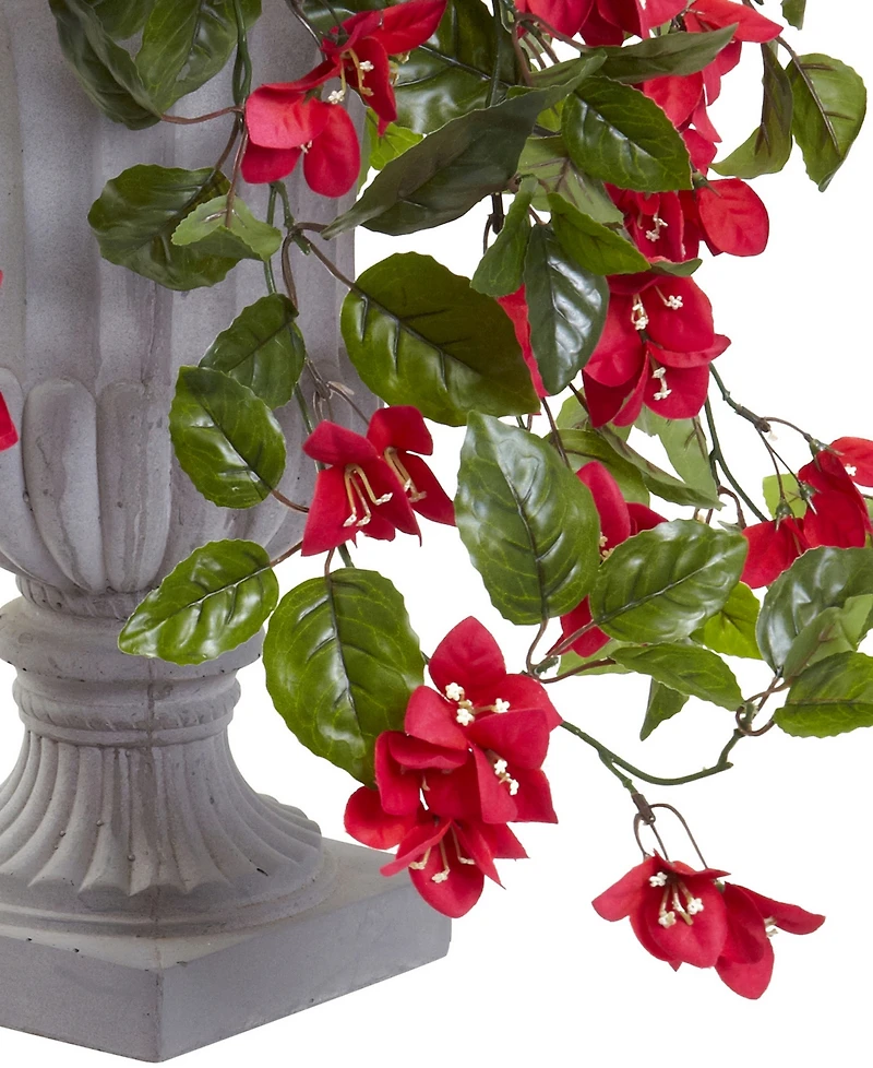 Nearly Natural Bougainvillea Flowering Uv-Resistant Indoor/Outdoor Artificial Plant in Decorative Urn
