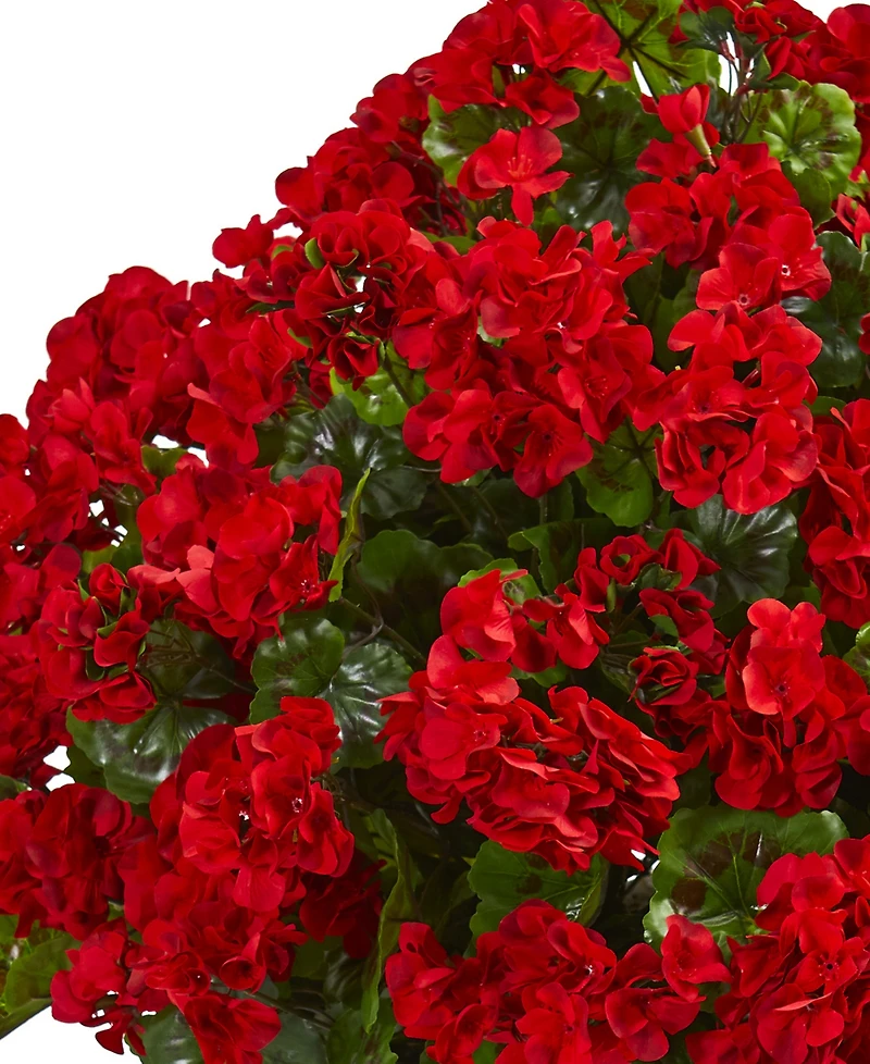 Nearly Natural Geranium Artificial Plant Slate Plater Uv Resistant