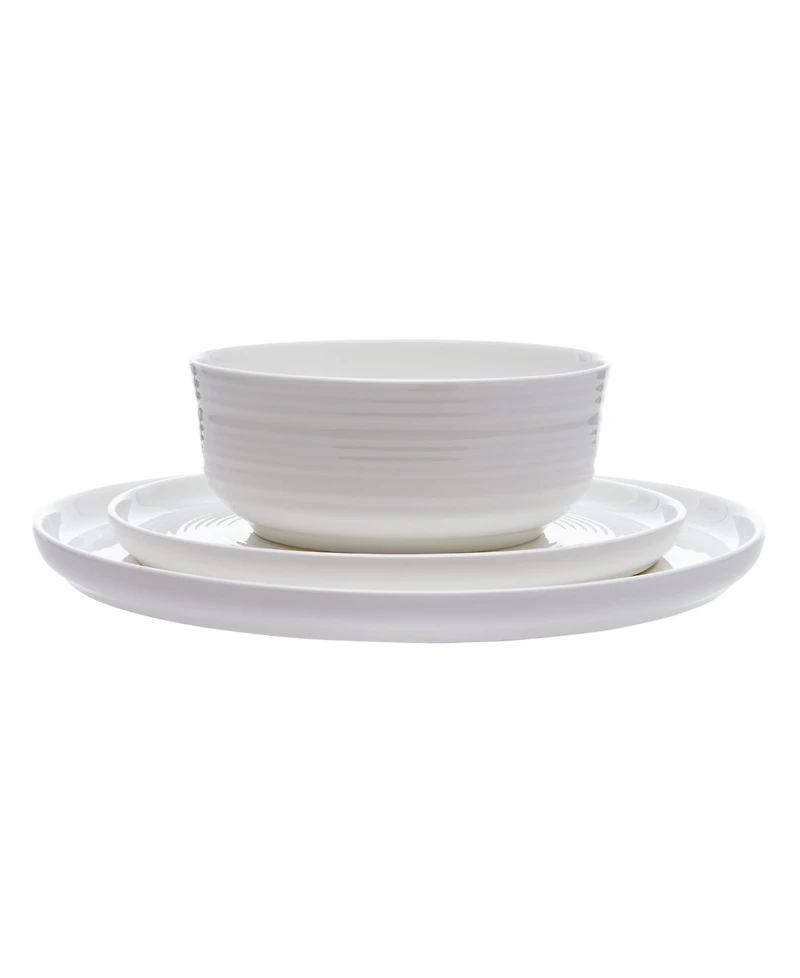 Mikasa Callie Bone China 12 Piece Dinnerware Set, Service for 4