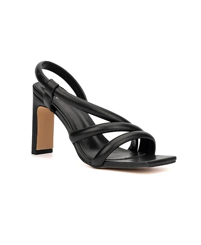 New York & Company Women's Albina Asymmetrical Heel Sandal