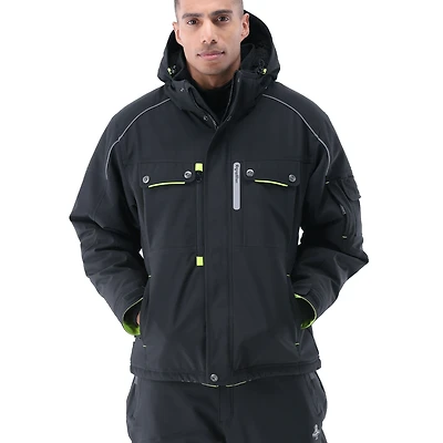 RefrigiWear Men's Extreme Hooded Jacket Heavy-Duty Winter Coat, Insulated Cold-Weather Outerwear