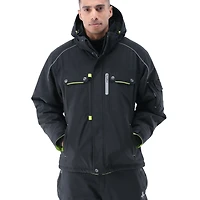 RefrigiWear Men's Extreme Hooded Jacket Heavy-Duty Winter Coat, Insulated Cold-Weather Outerwear