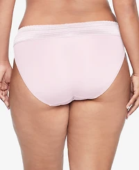 Warners No Pinching Problems Dig-Free Comfort Waist with Lace Microfiber Hi-Cut 5109