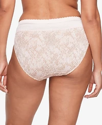 Warners No Pinching Problems Dig-Free Comfort Waist with Lace Microfiber Hi-Cut 5109