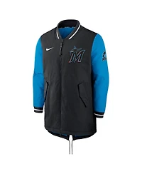 Men's Nike Black Miami Marlins Dugout Performance Full-Zip Jacket