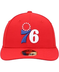 Men's New Era Red Philadelphia 76ers Team Low Profile 59FIFTY Fitted Hat