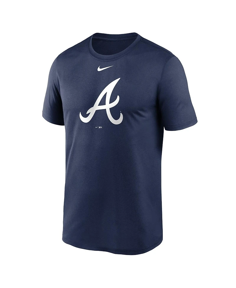 Men's Nike Navy Atlanta Braves New Legend Logo T-shirt