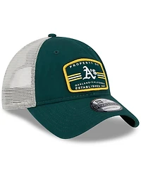 Men's New Era Green Oakland Athletics Property Trucker 9TWENTY Snapback Hat