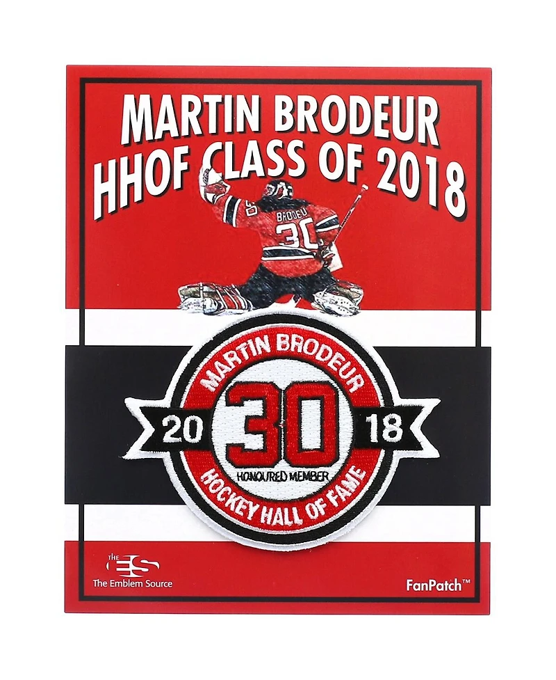 Martin Brodeur New Jersey Devils Hall of Fame Patch