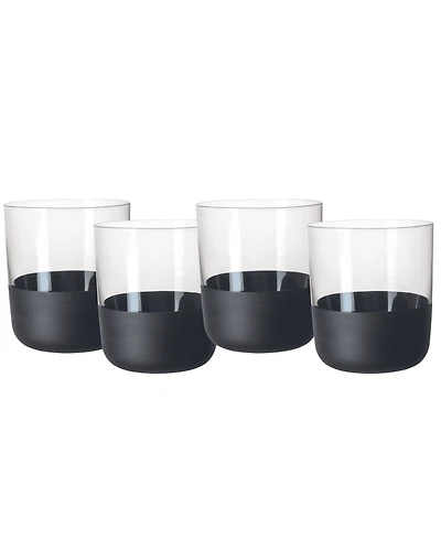 Villeroy & Boch Manufacture Rock Double Old Fashioned Glasses, Set of 4