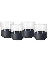 Villeroy & Boch Manufacture Rock Double Old Fashioned Glasses, Set of 4