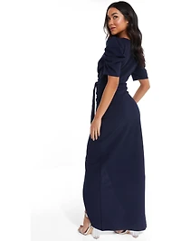 Quiz Women's Puff Sleeve Maxi Dress