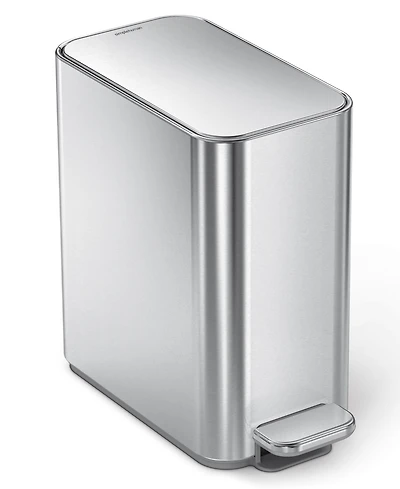 simple human 5 Liter Slim Bathroom Trash Can with Liner Pocket