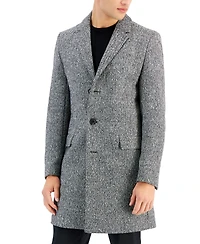 Hugo by Boss Men's Slim-Fit Migor Charcoal Overcoat