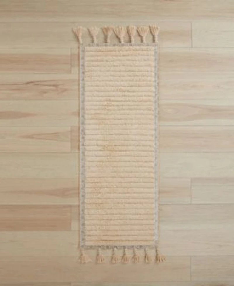 Lucky Brand Overtufted Cotton Fringe Bath Rugs