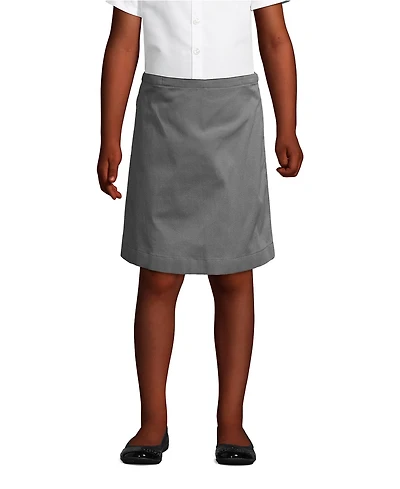 Lands' End Girls School Uniform Blend Chino Skort Top of Knee