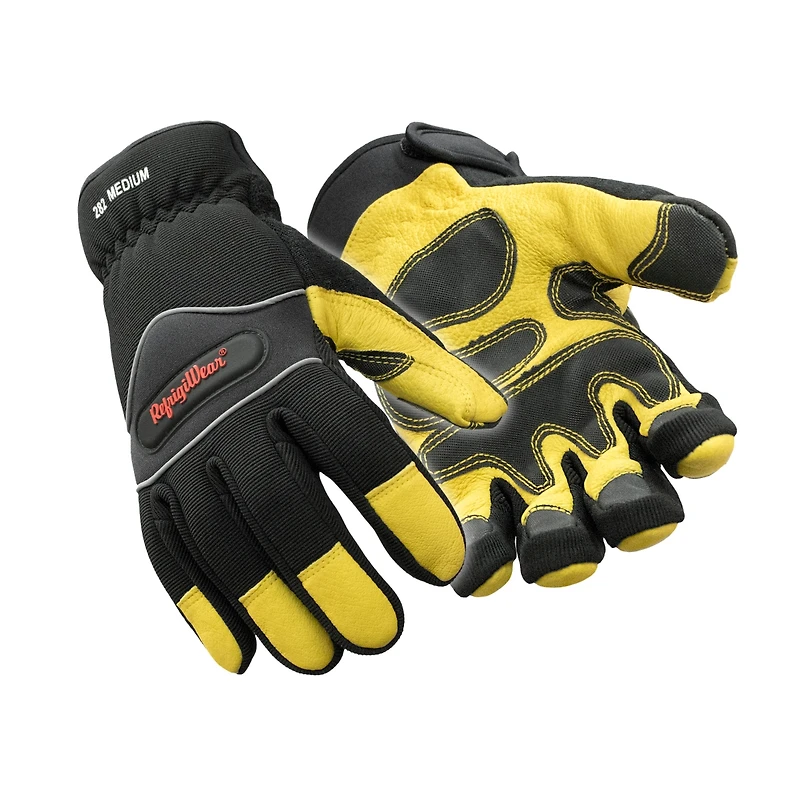 RefrigiWear Men's Insulated Abrasion Safety Gloves - Warm, Durable, High Dexterity Work for Extreme Cold