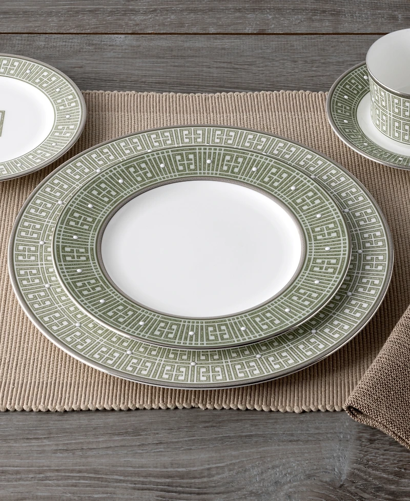 Noritake Infinity Platinum 4 Piece Dinner Plate Set , Service for 4