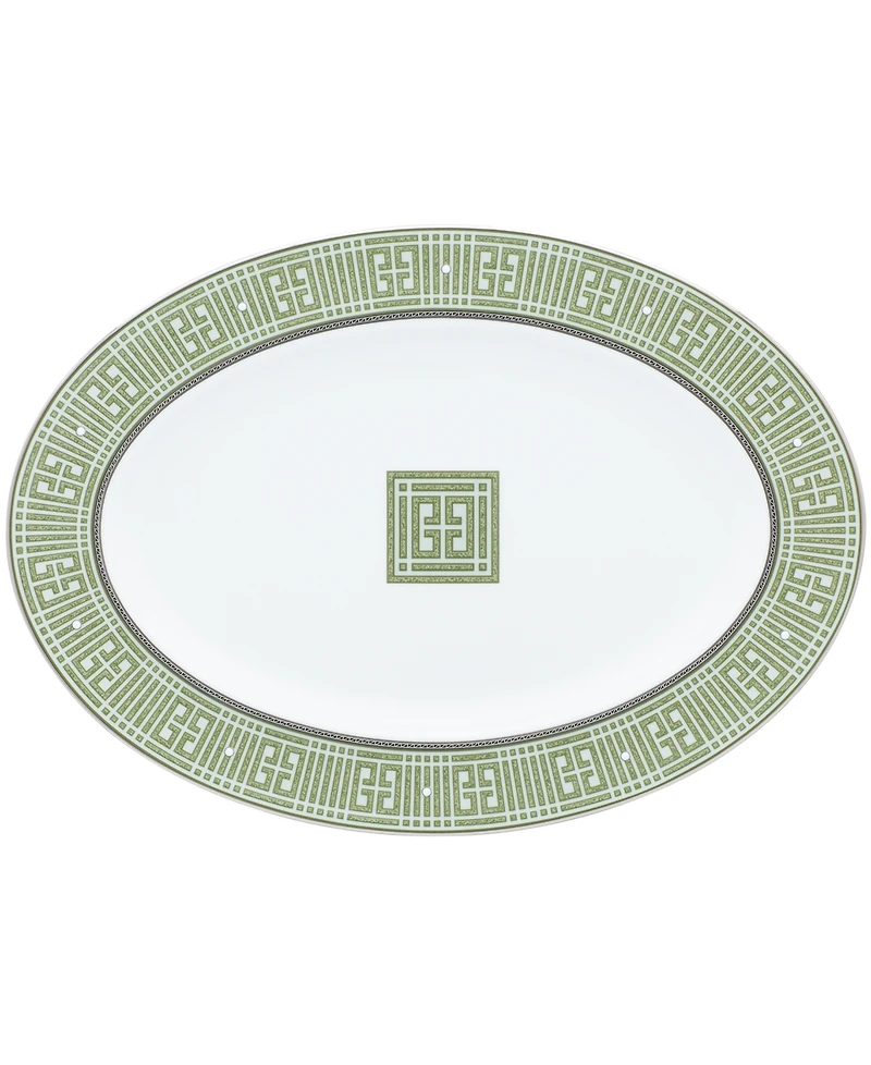 Noritake Infinity Green Platinum Oval Platter