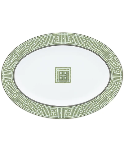 Noritake Infinity Green Platinum Oval Platter