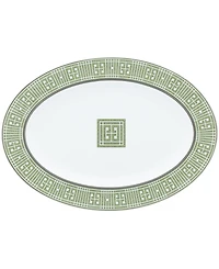 Noritake Infinity Green Platinum Oval Platter