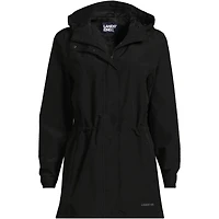Lands' End Women's Petite Waterproof Hooded Packable Raincoat