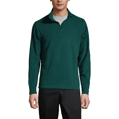 Lands' End Men's Lightweight Fleece Quarter Zip Pullover