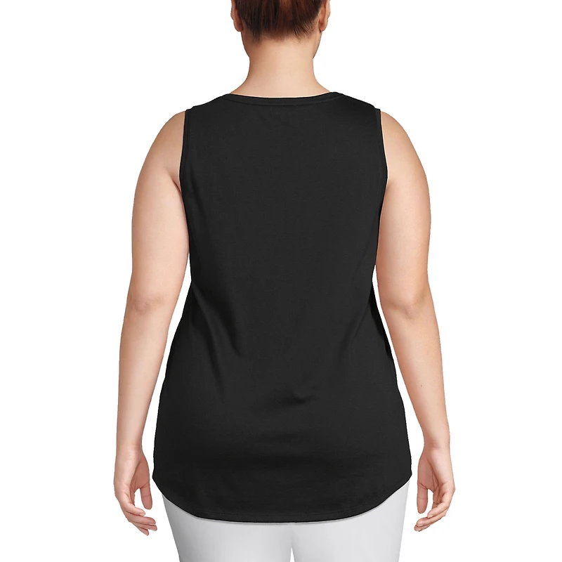 Lands' End Women's Plus Supima Cotton Tunic Tank Top